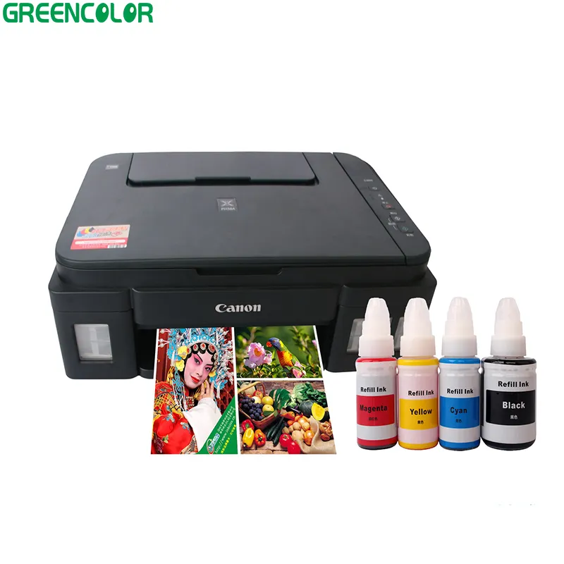 Recarga de tinta a granel para impresora canon PIXMA G1000, G2000, G3000, G1100, G3100, G1200, G2200, G3200, GI190, GI490