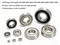 Rodamiento de Bolas de Ranura Profunda OD 7MM 683 2RS, 3x7x2mm, Acero Cromado GCr15 SAE52100, Mini Rodamiento de Precisión 683ZZ para Motor Pequeño