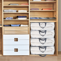 Page d'accueil Organisation Deals Hogar Decor Placard Ropa Organizer Under Bed Storage Containers 4-Pack with Wheels Sheet Clothes Boxes