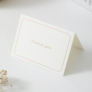 Biglietti <span class=keywords><strong>di</strong></span> ringraziamento personalizzati per clienti, biglietti regalo in carta per piccole imprese, biglietti colorati con stampa a caldo e buste abbinate - Product Image 5
