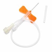 Aiguille papillon stérile jetable à double aile pour prélèvement sanguin, OEM Sol-KL Medical