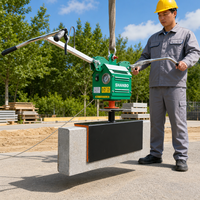 Lève-pieds à ventouse électrique portable 200 kg pour travaux de construction en béton et de pose de pavés