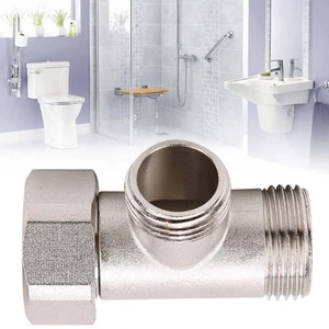 Raccord en T en laiton 3/8', 1/2', 9/16' à 3 voies, vanne de remplissage, adaptateur de déviateur de toilettes, connecteur de vanne, accessoires - Product Image 5