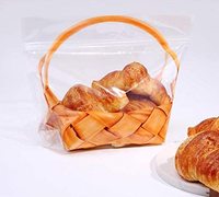 Mini pochettes transparentes pour gâteaux au chocolat, emballage de bonbons, emballage de snacks, sacs en plastique pour fête de boulangerie