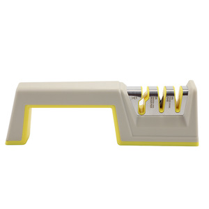 Afilador de cuchillos manual de acero de tungsteno de tres secciones, herramienta de afilado manual de múltiples granos para uso doméstico - Product Image 5