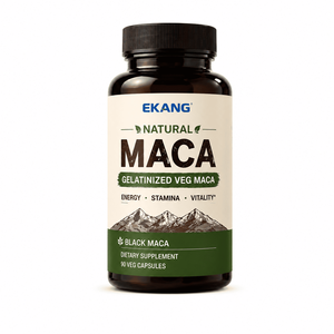 Private Label Organic Gelatinized Veg Maca Capsules Plant Based Vegan Non GMO Gluten Free Natural Dietary <b>Supplement</b> - Product Image 1