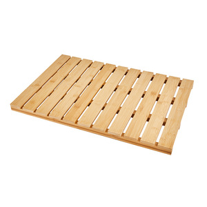 Tapis de repose-pieds en bambou rectangulaire, imperméable et antidérapant, pour salle de bain et cuisine - Product Image 5