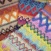 Populaire Coloré Crochet Fil À Tricoter Teint Dentelle Tresse Jacquard Tissu pour Vêtement