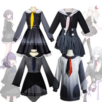 Project Sekai Cosplay-Outfits für Erwachsene, Anime-Bühnenkostüme aus Polyester für Akiyama Mizuki, Asahina Mafuyu, Kusanagi Nene