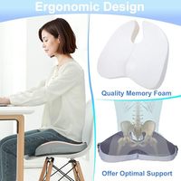 Petit coussin de siège de voyage ergonomique imperméable et personnalisable pour avion voiture utilisation Portable pliable sciatique coussin de soulagement de la douleur