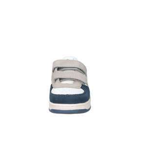 Zapatillas Deportivas Victoria para Niños, Blancas y Azules, Talla 29, Cierre de Velcro, Estilo Baloncesto - Product Image 3