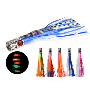 เหยื่อตกปลาโลหะแบบทรอลลิ่ง UV ขนาด 185 มม. น้ำหนัก 87 กรัม สำหรับตกปลาใหญ่ เช่น มาร์ลิน ทูน่า วาฮู ในทะเล - Product Image 1