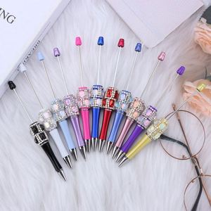 Custom DIY Rhinestone Beaded Pens, Handmade Diamond Sugar <b>Cube</b> Ballpoint Pens for Gifts, Promotional Office Supplies - Product Image 2