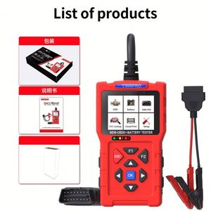 T300 Pro Scanner de diagnostic automobile professionnel OBD II et testeur de batterie avec plus de 50 000 codes de défaut, garantie 1 an, écran LCD - Product Image 2