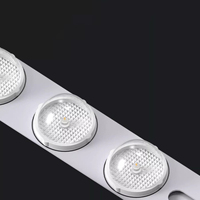 Plafonnier LED encastré fin en aluminium avec plaque de fixation plate pour éclairage intérieur