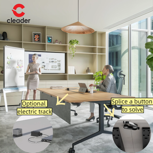 Foldable Training <strong>Desk</strong> Modern Office Furniture Conference Table Meeting Room Office <strong>Desk</strong> for <strong>Space</strong> <strong>Saving</strong> School Office Computer - Product Image 5
