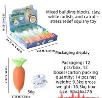 Coffret de jouets anti-stress en briques de construction croustillantes faites à la main, à rebond lent, son ASMR, pour le bureau, soulagement de l'anxiété, cadeau