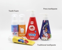 Usine de dentifrice, dentifrice mousse double usage pour enfants, logo personnalisé, usine de dentifrice pour enfants