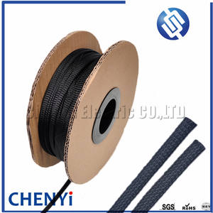 10M genişlik 4/6/8/10/12/14/16/20mm siyah tel PET naylon kablo kılıfı s tel kablo örgülü kablo kılıfı - Product Image 3