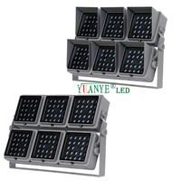 Projecteur LED Carré avec Capteur de Mouvement IP65 pour Extérieur, Sécurité RGB RGBW RF DMX DALI pour Aéroports et Entrepôts YY-TG7F