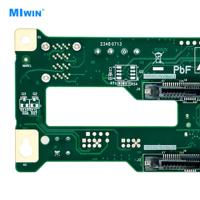 Backplane Personalizzato a Prezzo Conveniente MIWIN 12 Gb SAS SATA, Backplane a Connessione Diretta 3.5 Pollici per GPU 1U 2 Bay, Backplane per Hard Drive