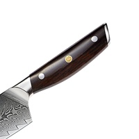 2023 Nouveau Style Damas Cuisine Chef Couteau Santoku Couteau