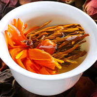 Teh Hitam Bunga Lily Pertama 2026 Bentuk Pagoda, Yunnan Dian Hong Premium dengan Aroma Madu Bunga Lily Alami