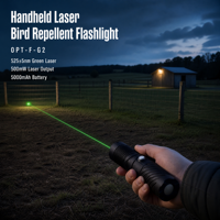 Lampe torche laser verte portable pour dissuader les oiseaux, pour le contrôle des oiseaux en extérieur, fermes, champs agricoles, aéroports, entrepôts