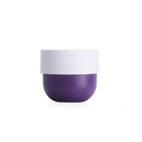 Pot en plastique PP mat Mason avec couvercle, couleur personnalisable, 50g, 100g, 150g, 200g, 250g, 100 ml