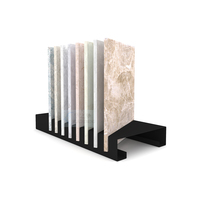 Présentoirs simples pour carreaux, présentoirs pour échantillons de pierre et de quartz, présentoirs de carreaux de céramique de bureau, présentoirs en métal pour ardoise et marbre pour salle d'exposition