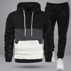 Ensemble de survêtement d'hiver pour homme, nouveau, de haute qualité, sweat-shirt à capuche en tricot, pantalon de survêtement, ensemble 2 pièces, séchage rapide, luxe, décontracté, sport, jogging - Product Image 3