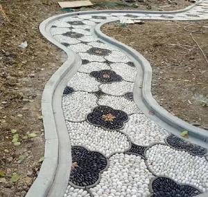 Black <strong>Polished</strong> <strong>River</strong> <strong>Stone</strong> Natural Pebbles White Cobble for Outdoor Landscaping and Park for Exterior Application - Product Image 5