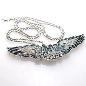 <span class=keywords><strong>Collier</strong></span> pendentif tendance Ailes des Eagles de <span class=keywords><strong>Philadelphie</strong></span> 2025 – Édition Champion – Vente directe usine - Product Image 1