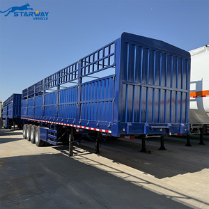 Semirremolque de Carga <span class=keywords><strong>Agrícola</strong></span> de Alta Calidad a Precio de Fábrica, 4 Ejes, Capacidad de Carga de 60 a 80 Toneladas, con Barandas - Product Image 3