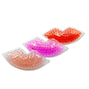 批发红色凝胶珠唇冰垫可重复使用凝胶冰袋热冷敷牙痛多用途治疗包