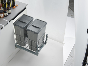 21L + 21L Chất Thải Bin Nhà Bếp Công Suất Lớn Hộ Gia Đình Thùng Rác Có Thể Tái Chế Container Tủ Bếp Chất Thải Bin - Product Image 5