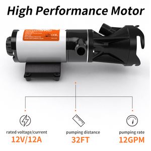 Camper 12V RV Macerator Pump per rimorchio scarico acque reflue pompa per rifiuti portatile e a sgancio rapido per <span class=keywords><strong>barca</strong></span> Marine Caravan - Product Image 5