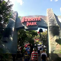 Taille personnalisée Porte décorative du parc des dinosaures Entrée du parc Dino pour l'intérieur et l'extérieur