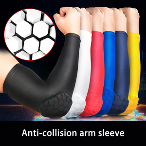 Hb002 Thể Thao Cánh Tay Tay Áo Khuỷu Tay Pad Nhiều Màu Khuỷu Tay Tay Áo Tổ Ong Khuỷu Tay Bảo Vệ Cho Bóng Rổ - Product Image 2