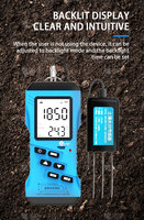 Pantallas LCD SEM2270 que Muestran la Humedad y Temperatura del Suelo Digitalmente, Sensores de Sonda de Suelo NPK 7 en 1 con pH y Ec