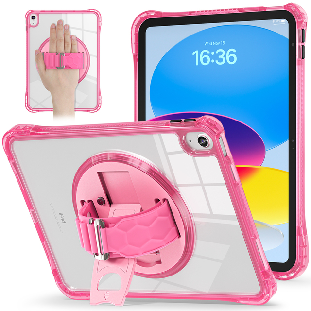 For iPad 10th Generation Case 2022 Heavy Duty Shockproof Silicone Soft Back Cover for iPad 10.9 Inch 10th Gen