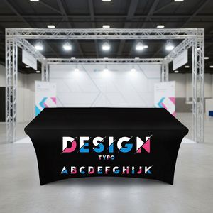 Mantel Rectangular Personalizable para Interiores/Exteriores con Diseño Floral, Cubierta Impresa Personalizada con Logotipo o Imagen para Eventos - Product Image 1