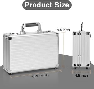 Maletín duro para hombre a buen precio, caja de herramientas de metal de aluminio, caja de efectivo - Product Image 5