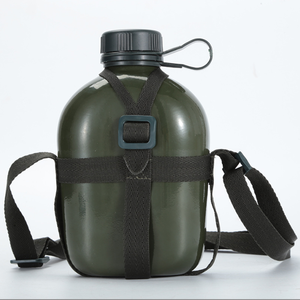 DFB301 Cantimplora de agua portátil para exteriores, personalizada, duradera, de aleación de aluminio, para caza, con correas para el hombro y bolsas. - Product Image 3