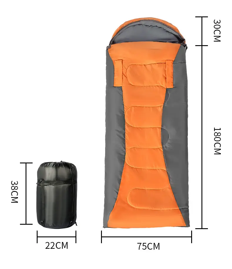 Nibesser — camping d'extérieur pour printemps et automne, sac de couchage pour adultes pouvant épaissir une simple ou double enveloppe