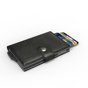 CardHoda Aluminum Card Holder Minimalist <b>Wallet</b> <b>RFID</b> <b>Blocking</b> Unisex Short Fold Closure Money Clip - Product Image 6