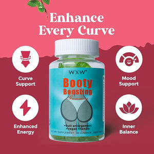 Stock WXW Booty Boosting Curves Bbl Gummies Vegan Butt Enhancement Gummy Maca Dandelion Root Extract Booty Boosting Gummy - Product Image 4