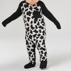 Pijamas de bambú personalizados para bebés recién nacidos, peleles con cremallera al por mayor, ropa de bebé, peleles para niños, pijamas. - Product Image 4