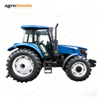 Tracteur agricole 4x4 de 160 CV avec cabine confortable, outil agricole professionnel