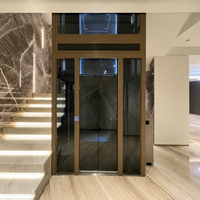 Ascenseur de Luxe Fiable à Traction pour Passagers, Ascenseur Domestique Haut de Gamme avec Observation, Certification CE pour Installation Intérieure